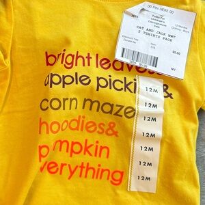 Cat & Jack Long Sleeve Tees - Red, Yellow, Brown